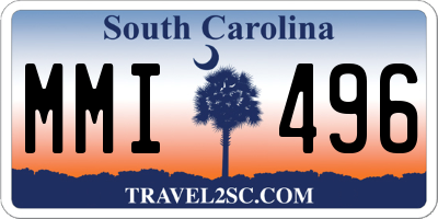 SC license plate MMI496