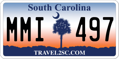 SC license plate MMI497