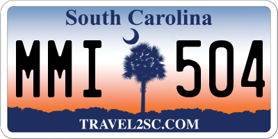 SC license plate MMI504