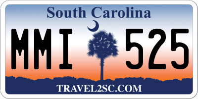 SC license plate MMI525