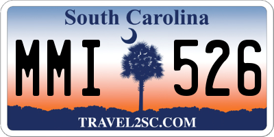 SC license plate MMI526