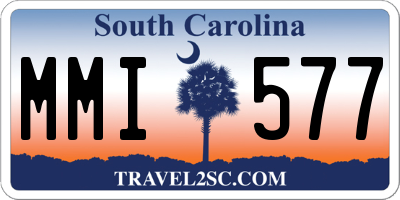 SC license plate MMI577