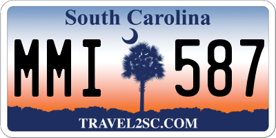 SC license plate MMI587