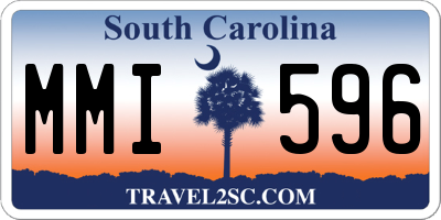 SC license plate MMI596