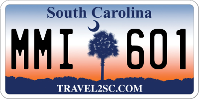 SC license plate MMI601