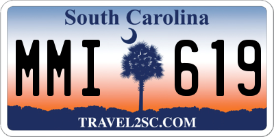 SC license plate MMI619