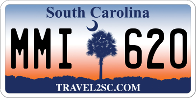 SC license plate MMI620