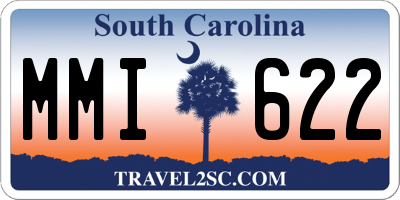 SC license plate MMI622