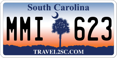 SC license plate MMI623