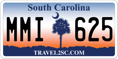 SC license plate MMI625