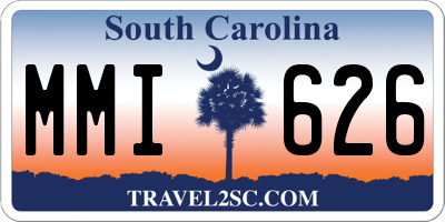 SC license plate MMI626