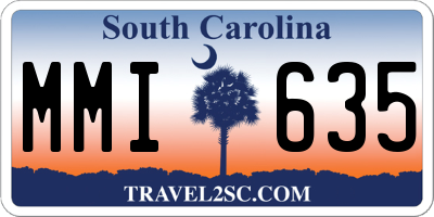 SC license plate MMI635