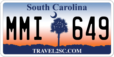 SC license plate MMI649