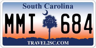SC license plate MMI684