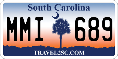 SC license plate MMI689