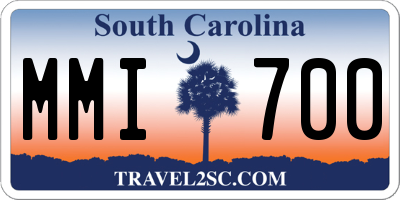 SC license plate MMI700