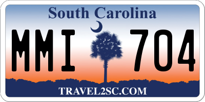 SC license plate MMI704