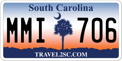 SC license plate MMI706