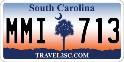 SC license plate MMI713