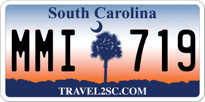 SC license plate MMI719