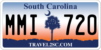 SC license plate MMI720