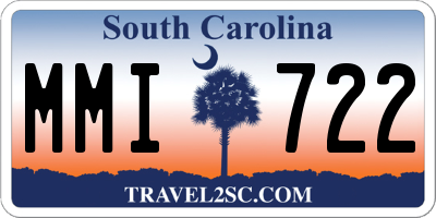SC license plate MMI722