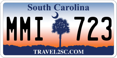 SC license plate MMI723