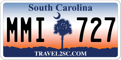 SC license plate MMI727