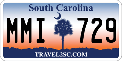 SC license plate MMI729