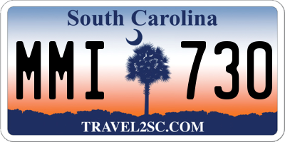SC license plate MMI730