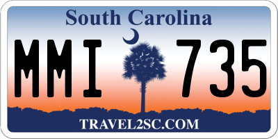 SC license plate MMI735