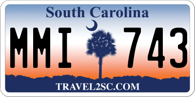 SC license plate MMI743