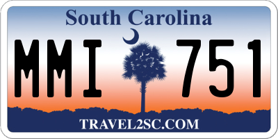 SC license plate MMI751