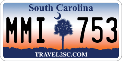 SC license plate MMI753