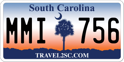SC license plate MMI756