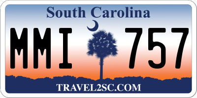 SC license plate MMI757
