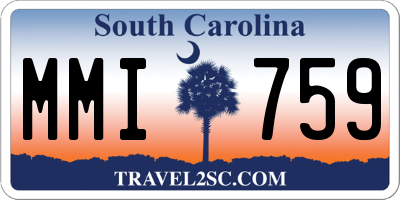 SC license plate MMI759