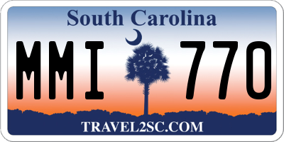 SC license plate MMI770