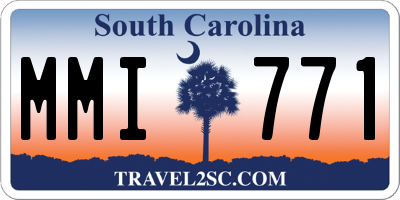 SC license plate MMI771