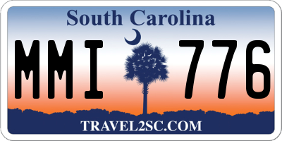 SC license plate MMI776