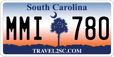 SC license plate MMI780