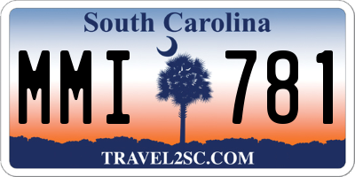 SC license plate MMI781