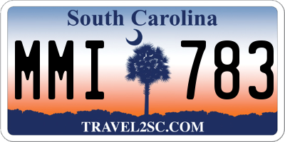 SC license plate MMI783