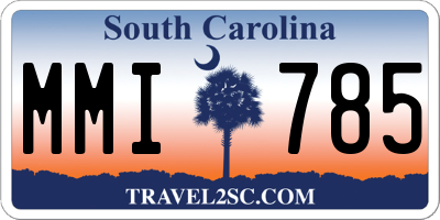 SC license plate MMI785