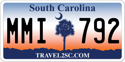 SC license plate MMI792