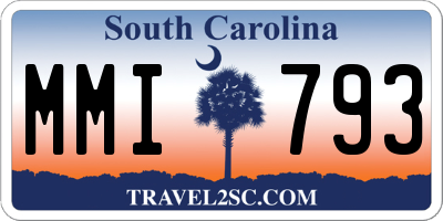 SC license plate MMI793