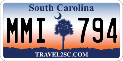 SC license plate MMI794
