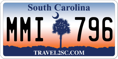SC license plate MMI796
