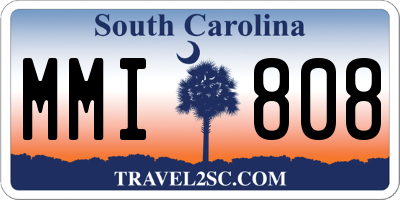 SC license plate MMI808