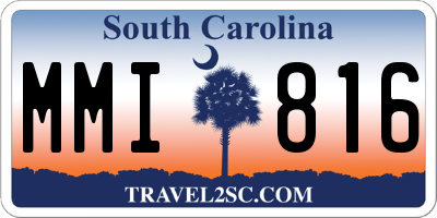 SC license plate MMI816